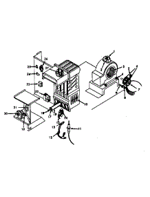 Heating Section And Blower parts for Kenmore Heating Cooling Combined Unit 867.815951 (867815951, 867 815951) from AppliancePartsPros.com
