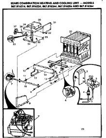 Heat Exchanger parts for Kenmore Heating Cooling Combined Unit 867.816224 (867816224, 867 816224) from AppliancePartsPros.com