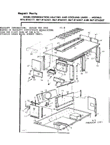 Cabinet parts for Kenmore Heating Cooling Combined Unit 867.816247 (867816247, 867 816247) from AppliancePartsPros.com