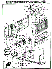 Functional Replacement Parts parts for Kenmore Heating Cooling Combined Unit 867.816254 (867816254, 867 816254) from AppliancePartsPros.com