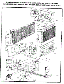 Functional Replacement Parts parts for Kenmore Heating Cooling Combined Unit 867.816257 (867816257, 867 816257) from AppliancePartsPros.com