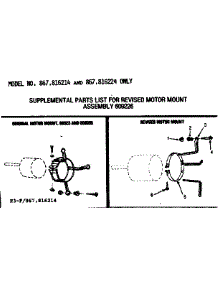 Motor Mount Assembly parts for Kenmore Heating Cooling Combined Unit 867.816264 (867816264, 867 816264) from AppliancePartsPros.com