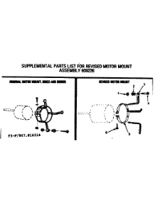 Motor Mount Assembly parts for Kenmore Heating Cooling Combined Unit 867.816314 (867816314, 867 816314) from AppliancePartsPros.com