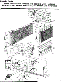 Functional Replacement Parts parts for Kenmore Heating Cooling Combined Unit 867.816317 (867816317, 867 816317) from AppliancePartsPros.com