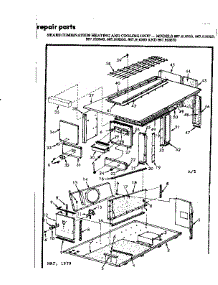Cabinet parts for Kenmore Heating Cooling Combined Unit 867.816320 (867816320, 867 816320) from AppliancePartsPros.com