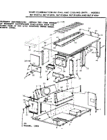 Cabinet parts for Kenmore Heating Cooling Combined Unit 867.816324 (867816324, 867 816324) from AppliancePartsPros.com