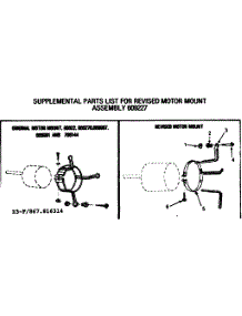 Motor Mount Assembly parts for Kenmore Heating Cooling Combined Unit 867.816324 (867816324, 867 816324) from AppliancePartsPros.com