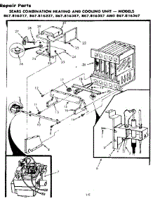 Heat Exchanger parts for Kenmore Heating Cooling Combined Unit 867.816347 (867816347, 867 816347) from AppliancePartsPros.com