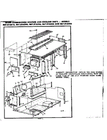 Cabinet parts for Kenmore Heating Cooling Combined Unit 867.816366 (867816366, 867 816366) from AppliancePartsPros.com