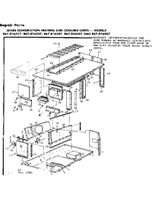 Cabinet parts for Kenmore Heating Cooling Combined Unit 867.816367 (867816367, 867 816367) from AppliancePartsPros.com