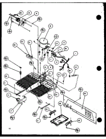 Compressor parts for Amana Top-Mount Refrigerator 86851W-P1116905WW from AppliancePartsPros.com