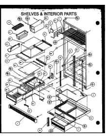 Shelves & Interior Parts parts for Amana Top-Mount Refrigerator 86855-P1116907WE from AppliancePartsPros.com