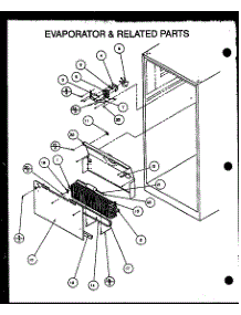 Evaporator & Related Parts parts for Amana Top-Mount Refrigerator 86855-P1116907WE from AppliancePartsPros.com
