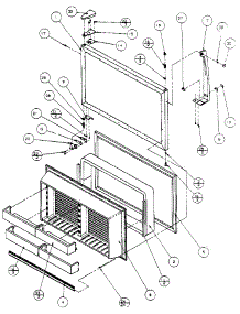 Freezer Door parts for Amana Top-Mount Refrigerator 86861-P1116902W from AppliancePartsPros.com