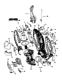 Main Body parts for Eureka Upright Vacuum 8852BVZ from AppliancePartsPros.com