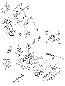 Handle Assembly parts for Craftsman Walk-Behind Lawn Mower 88981 from AppliancePartsPros.com