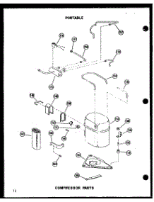 Compressor Parts parts for Amana Room Air Conditioner 8P-2MW/P54972-10R from AppliancePartsPros.com
