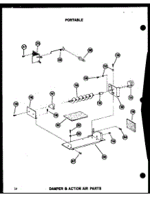 Damper & Action Air Parts parts for Amana Room Air Conditioner 8P-2MW/P54972-10R from AppliancePartsPros.com