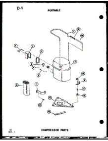 Portable Compressor Parts parts for Amana Room Air Conditioner 8P-5AUMS/P54972-30R from AppliancePartsPros.com