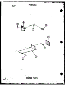 Damper Parts parts for Amana Room Air Conditioner 8P-5L/P69053-1R from AppliancePartsPros.com