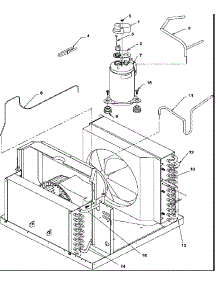 Compressor & Tubing Arrangements parts for Amana Room Air Conditioner 8P5Z-P1205901R from AppliancePartsPros.com