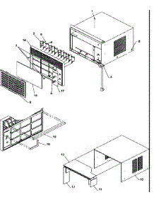 Outer Case / Front parts for Amana Room Air Conditioner 8P5Z-P1205902R from AppliancePartsPros.com