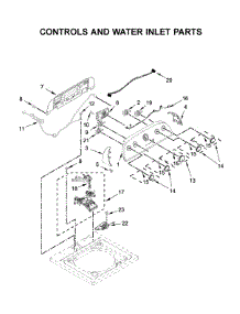 Controls And Water Inlet Parts parts for Whirlpool Washer 8TWTW4955JW0 from AppliancePartsPros.com