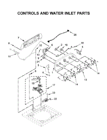 Controls And Water Inlet Parts parts for Whirlpool Washer 8TWTW6000JW0 from AppliancePartsPros.com