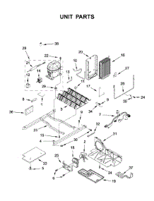 Unit Parts parts for Whirlpool Side-By-Side Refrigerator 8WRS21SNHW00 from AppliancePartsPros.com