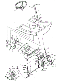 Steering parts for Murray Rear-Engine Riding Mower 9-30502 from AppliancePartsPros.com