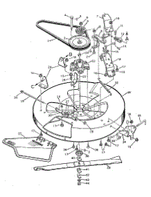 Mower Housing Bottom Half parts for Murray Rear-Engine Riding Mower 9-30502 from AppliancePartsPros.com