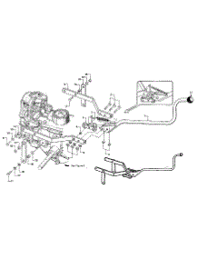 (Fig. 2) Wheels / Tines / Pto Drive Lever & Yoke Assembly parts for Troy-Bilt Rear-Tine Tiller 900039 from AppliancePartsPros.com