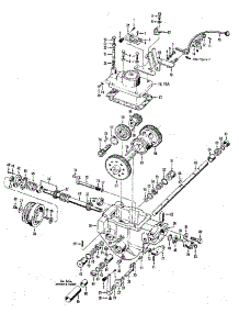 (Fig. 5) Power Unit Transmission Assemblies parts for Troy-Bilt Rear-Tine Tiller 900039 from AppliancePartsPros.com
