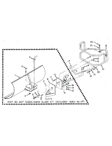 (Fig. 10) Dozer / Snow Blade Attachment parts for Troy-Bilt Rear-Tine Tiller 900039 from AppliancePartsPros.com