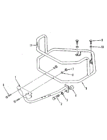 (Fig. 11) Bumper Attachment parts for Troy-Bilt Rear-Tine Tiller 900039 from AppliancePartsPros.com