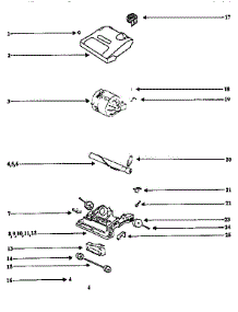 Nozzle And Motor Assembly parts for Eureka Upright Vacuum 9003A from AppliancePartsPros.com