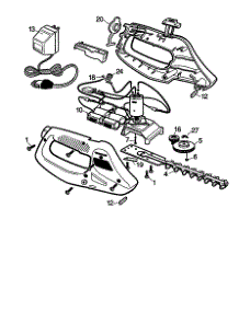 Housing And Blade parts for Craftsman Hedge Trimmer 900741480 from AppliancePartsPros.com