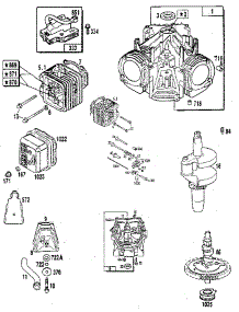 V-Twin Engine parts for Generac Generator 9009-1 from AppliancePartsPros.com
