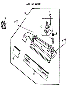 Arm Top Cover parts for Singer Mechanical Sewing Machine 9010 from AppliancePartsPros.com