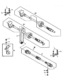 Arm Shaft Drive System parts for Singer Mechanical Sewing Machine 9032 from AppliancePartsPros.com