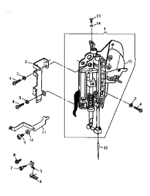 Coaxial Presser Bar System parts for Singer Mechanical Sewing Machine 9032 from AppliancePartsPros.com