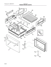 Freezer Drawer, Baskets parts for Ikea Bottom-Mount Refrigerator 90462157B from AppliancePartsPros.com
