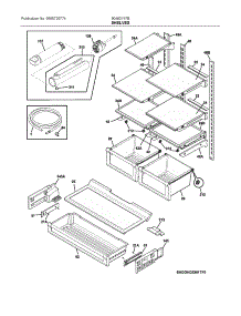Shelves parts for Ikea Bottom-Mount Refrigerator 90462157B from AppliancePartsPros.com