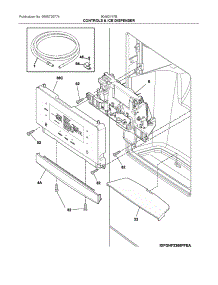 Controls & Ice Dispenser parts for Ikea Bottom-Mount Refrigerator 90462157B from AppliancePartsPros.com
