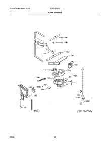 Wash System parts for Crosley Dishwasher 905045720A from AppliancePartsPros.com