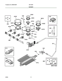 Burner parts for Crosley Gas Range 90515293 from AppliancePartsPros.com