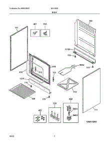 Body parts for Crosley Gas Range 90515293 from AppliancePartsPros.com