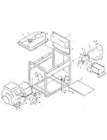 Cradle parts for Generac Generator 9100-0 from AppliancePartsPros.com