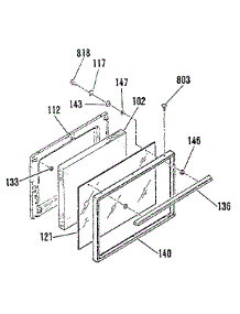 Chrome / Black Glass parts for Sears Cooktop 9114618812 from AppliancePartsPros.com