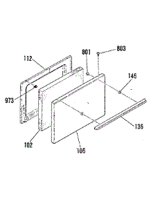 Oven Door Colors parts for Sears Cooktop 9114638812 from AppliancePartsPros.com